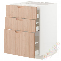 ⭐METOD / MAXIMERA⭐Старший полковник/3fr/3шу, белый/Fröjered яркий бамбук, 60x60 cm⭐ИКЕА-19330265