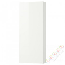 ⭐GODMORGON⭐Навесной шкаф сдверь, глянцевый белый, 40x14x96 cm⭐ИКЕА-60147513