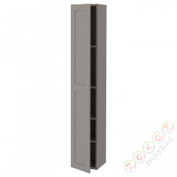 ⭐ENHET⭐Высокий шкаф 4 полки/дверь, Серый/серая рамка, 30x32x180 cm⭐ИКЕА-79322470