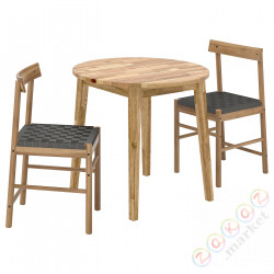 ⭐NACKANAS / NACKANAS⭐Таблица и 2 стулья, акация/акация, 80 cm⭐ИКЕА-89467561