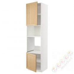 ⭐METOD⭐Шестой огромный/микрофон 2dr/половина, белый/Forsbacka дуб, 60x60x240 cm⭐ИКЕА-29509446