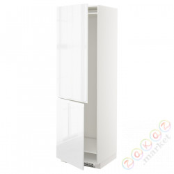 ⭐METOD⭐Высота или замерзание 2шу, белый/Блеск Voxtorp/белый, 60x60x200 cm⭐ИКЕА-19254271