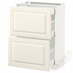 ⭐METOD / MAXIMERA⭐Sсstj 2fr/3шу, белый/Bodbyn сливочный, 60x37 cm⭐ИКЕА-39051705