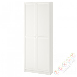 ⭐BILLY⭐Книжный шкаф с дверь, белый, 80x30x202 cm⭐ИКЕА-79287358