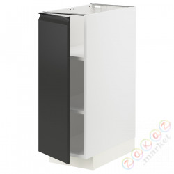 ⭐METOD⭐Кабинет ул./полки, белый/Upplöv матантрацит, 30x60 cm⭐ИКЕА-09492890