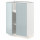 ⭐METOD⭐Кабинет stj/полки/2 дверь, белый/Kallarp jasnoсерый-синий, 60x37 cm⭐ИКЕА-49479311