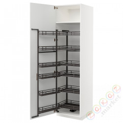 ⭐METOD⭐Высокий шкаф с wysuwaną spiżarką, белый/Stensund белый, 60x60x220 cm⭐ИКЕА-59472031