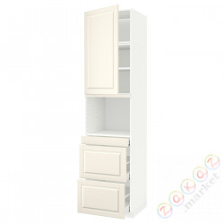 ⭐METOD / MAXIMERA⭐Обувь для микрокомбо дверь/3шу, белый/Bodbyn сливочный, 60x60x240 cm⭐ИКЕА-29460256