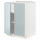 ⭐METOD⭐Кабинет stj/полки/2 дверь, белый/Kallarp jasnoсерый-синий, 60x60 cm⭐ИКЕА-49479617