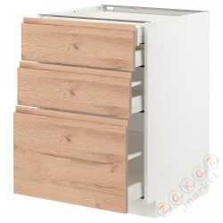 ⭐METOD / MAXIMERA⭐3 пт/2n/śr/в шу, белый/Voxtorpподражание. дуб, 60x60 cm⭐ИКЕА-99402729