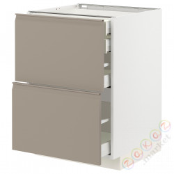 ⭐METOD / MAXIMERA⭐Sсstj 2fr/2n/śr/в шу, белый/Upplöv матciemnoбежевый, 60x60 cm⭐ИКЕА-79491646