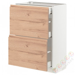 ⭐METOD / MAXIMERA⭐Кабинет stj 2fr/3шу, белый/Voxtorpподражание. дуб, 60x37 cm⭐ИКЕА-19403346