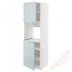 ⭐METOD⭐Шестой огромный 2dr/половина, белый/Kallarp jasnoсерый-синий, 60x60x200 cm⭐ИКЕА-59479037