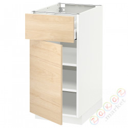 ⭐METOD / MAXIMERA⭐Кабинет stj/дверь, белый/Askersund яркий узор ясеня, 40x60 cm⭐ИКЕА-99459669