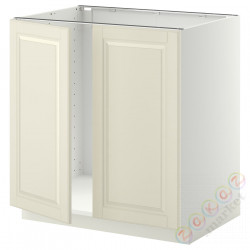 ⭐METOD⭐Шшш раковина/2 Drz, белый/Bodbyn сливочный, 80x60 cm⭐ИКЕА-29457188