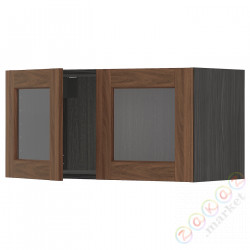 ⭐METOD⭐настенный шкаф/2 Drzв школе, черныйEnköping/коричневый орех, 80x40 cm⭐ИКЕА-39476488