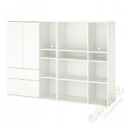 ⭐VIHALS⭐Книжный шкаф, белый, 200x37x140 cm⭐ИКЕА-79440614