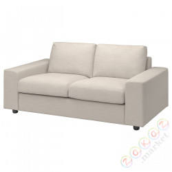 ⭐VIMLE⭐Диван 2-человекowa, сширокийmi связаныokietnikami/Gunnared бежевый⭐ИКЕА-69400543