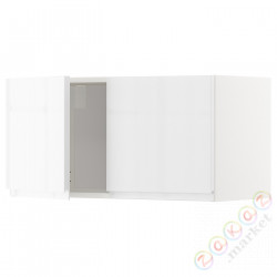 ⭐METOD⭐настенный шкаф/2 дверь, белый/Блеск Voxtorp/белый, 80x40 cm⭐ИКЕА-99455435