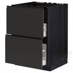 ⭐METOD / MAXIMERA⭐Стандартный злотый + 2 цифры/2шу, черный/Upplöv матантрацит, 60x60 cm⭐ИКЕА-39495378