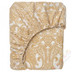 ⭐JATTEVALLMO⭐Простыня на резинке на резинке, желтый/белый, 90x200 cm⭐ИКЕА-10549701