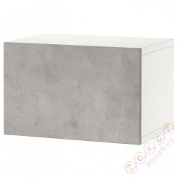 ⭐BESTA⭐Комбинация навесных шкафов, белый Kallviken/имитация светло-серого бетона, 60x42x38 cm⭐ИКЕА-59430871