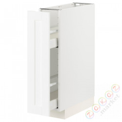 ⭐METOD / MAXIMERA⭐Кабинет ул./wysuwане wyposażenт.е.доб, белый Enköping/белый имитация дерева, 20x60 cm⭐ИКЕА-49473408