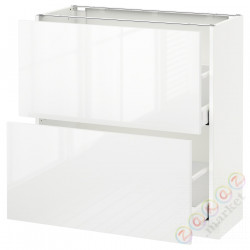 ⭐METOD / MAXIMERA⭐Шкаф/2 шу/, белый/Рингхульт белый, 80x37 cm⭐ИКЕА-19051495