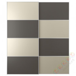 ⭐MEHAMN⭐Drzв и скольжение, 2str темно-серый/бежевый, 200x236 cm⭐ИКЕА-69436269