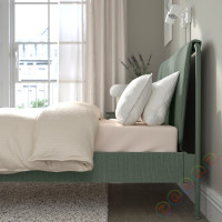 ⭐TALLASEN⭐Каркас кровати с обивкой, Kulsta серо-зеленый, 160x200 cm⭐ИКЕА-70538926