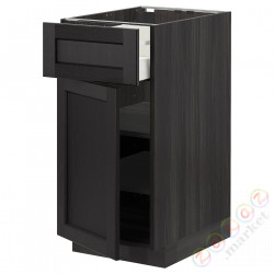 ⭐METOD / MAXIMERA⭐Кабинет stj/дверь, черный/Lerhyttan черный морилка, 40x60 cm⭐ИКЕА-29458183