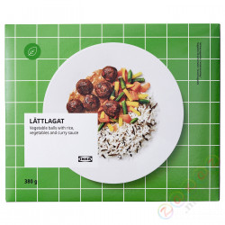 ⭐LATTLAGAT⭐Pulpety warzywne сryżem, gotowy posiłek замороженный, 380 g⭐ИКЕА-60506172