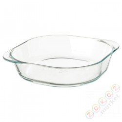 ⭐FOLJSAM⭐Жаропрочная посуда, Чистое стекло, 24.5x24.5 cm⭐ИКЕА-50311269