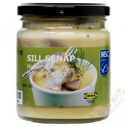 ⭐SILL SENAP⭐Śledź marynowany w muшт.ardzie, 250 g⭐ИКЕА-90101033