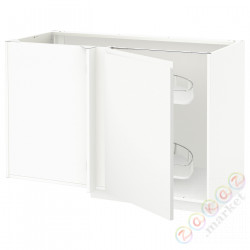 ⭐METOD⭐Напольный шкаф угловой H. полка, белый/Voxtorpматовый белый, 128x68 cm⭐ИКЕА-59461419