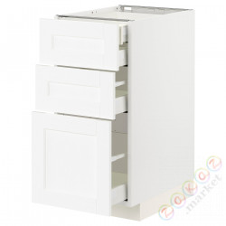 ⭐METOD / MAXIMERA⭐3 пт/2n/śr/в шу, белый Enköping/белый имитация дерева, 40x60 cm⭐ИКЕА-89473388