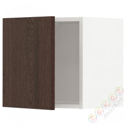 ⭐METOD⭐Навесной шкаф, белый/Sinarp коричневый, 40x40 cm⭐ИКЕА-19460775