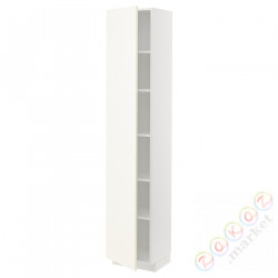 ⭐METOD⭐Высокий шкаф/полки, белый/Vallstena белый, 40x37x200 cm⭐ИКЕА-89507312