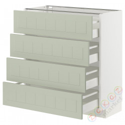 ⭐METOD / MAXIMERA⭐Sза st 4fr/4шу, белый/Stensund светло-зеленый, 80x37 cm⭐ИКЕА-19487614