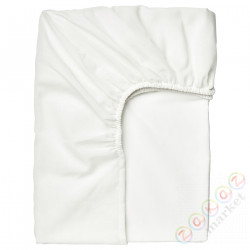 ⭐TAGGVALLMO⭐Простыня на резинке на резинке, белый, 90x200 cm⭐ИКЕА-10459818