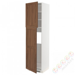 ⭐METOD⭐Shah ic с2 Drz, белый Enköping/коричневый орех, 60x60x220 cm⭐ИКЕА-39475177