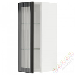 ⭐METOD⭐Шах половина/стакан Drz, белый/Hejsta антрацитowe ryflowане стакан, 30x80 cm⭐ИКЕА-19490715