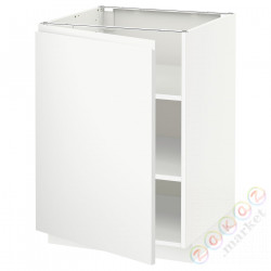 ⭐METOD⭐Кабинет ул./полки, белый/Voxtorpматовый белый, 60x60 cm⭐ИКЕА-09469446