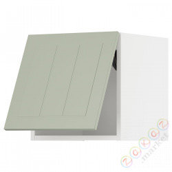 ⭐METOD⭐Шкаф навесной горизонтальный с кнопкой открывания, белый/Stensund светло-зеленый, 40x40 cm⭐ИКЕА-69486787
