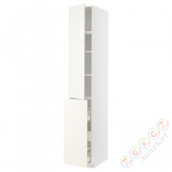 ⭐METOD / MAXIMERA⭐Sза wys 3шу/1d/2половина, белый/Vallstena белый, 40x60x240 cm⭐ИКЕА-59507422