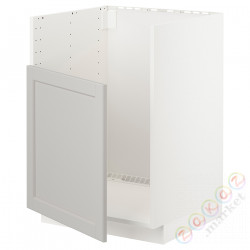 ⭐METOD⭐Стол под раковину для BREDSJÖN, белый/Lerhyttan светло-серый, 60x60 cm⭐ИКЕА-59457243