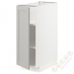 ⭐METOD⭐Кабинет ул./полки, белый/Lerhyttan светло-серый, 30x60 cm⭐ИКЕА-59466704