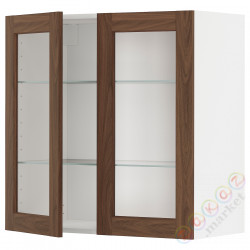 ⭐METOD⭐Шах половина/2 стакан Drz, белый Enköping/коричневый орех, 80x80 cm⭐ИКЕА-19475121