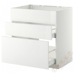 ⭐METOD / MAXIMERA⭐Форма L + 3F/2шу, белый/Рингхульт белый, 80x60 cm⭐ИКЕА-69028049