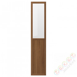 ⭐OXBERG⭐Drzв и панелями/стаканане, коричневый орех, 40x192 cm⭐ИКЕА-30508709